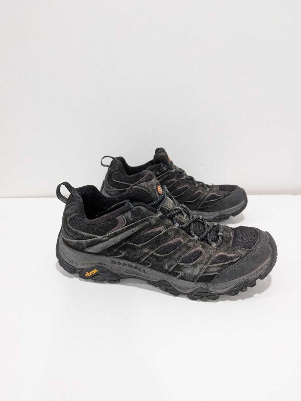 Merrell Moab 3 Shoes Low Black Mens Size 12 Waterproof Vibram Hiking Outdoors